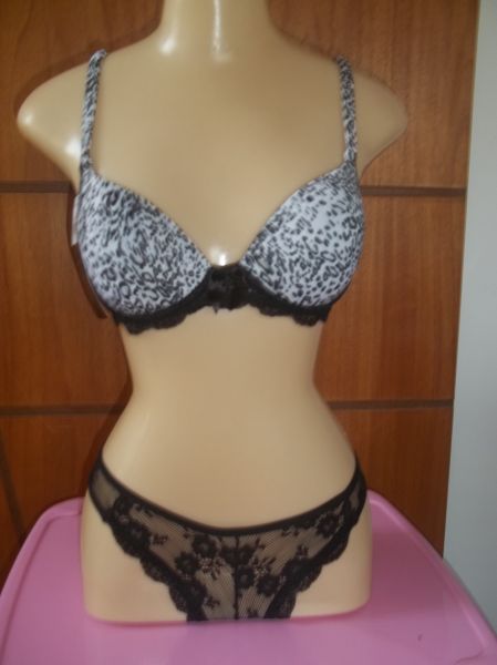 Conjunto Lingerie Sensual Oncinha