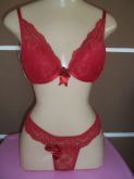 Conjunto Lingerie Sensual Vermelho