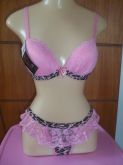 Conjunto de Lingerie Sensual Rosa